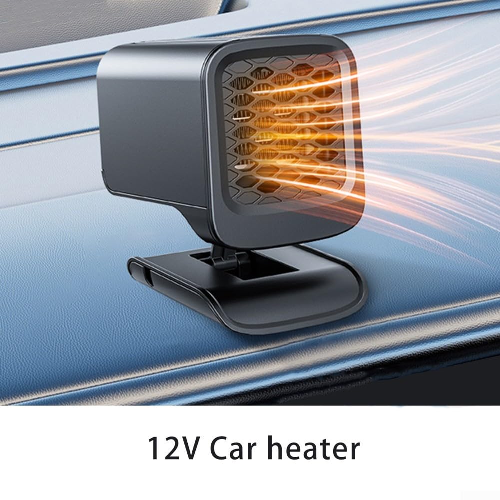 120W Elettrico Sbrinatore Sbrinatore Demister Portatile Raffreddamento Rapido Riscaldamento Auto Ventilatore Parabrezza Auto Sbrinatore con Base Girevole