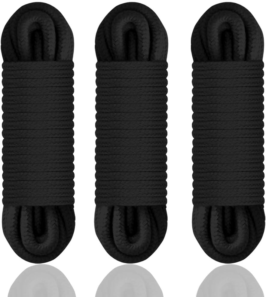 Cotton Rope,Black Rope,All Purpose Rope(Pack of 3)