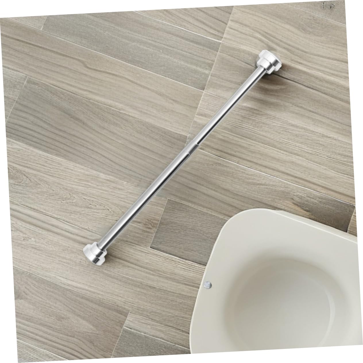 2 Pièces Tringle Rideau Douche Extensible Sans Perçage Acier Inoxydable Réglable Pour Salle De Bain Et Fenêtres De Placard