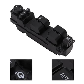 Power Window Switch Black ABS Sturdy Replacement for 2 6 20082012 RHD Electric Window Switch Window Regulator Switch Window Lifter Button