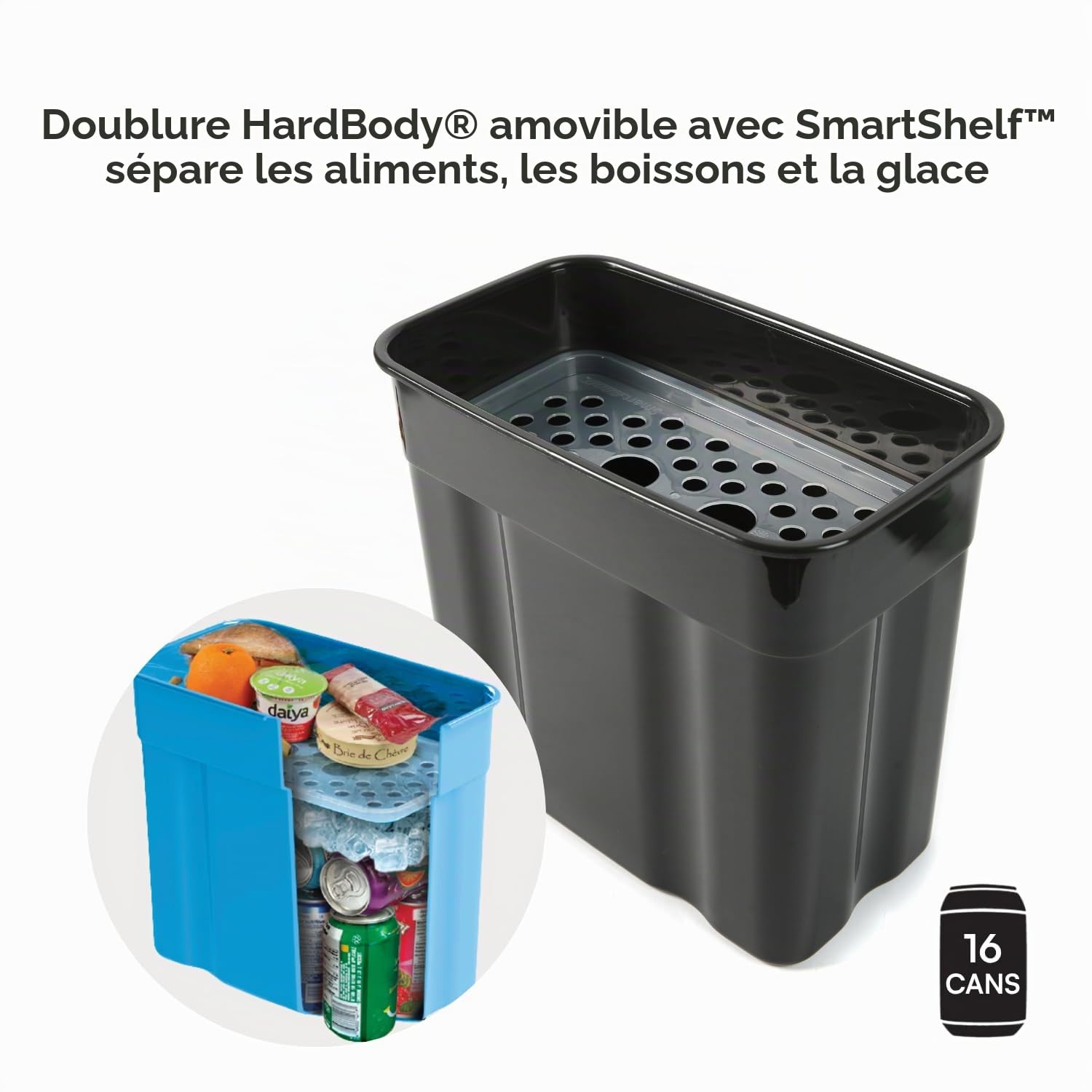 Titan by Arctic Zone Glacière, Refroidisseur sans Fermeture éclair, Isolation Deep Freeze, Doublure HardBody et SmartShelf