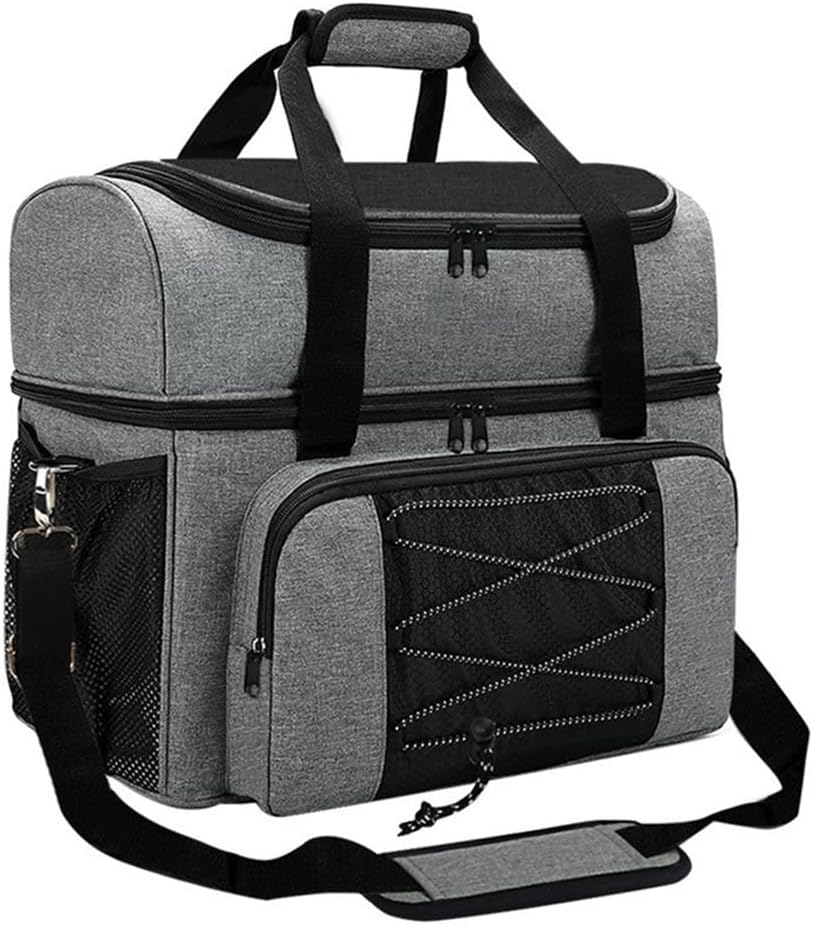 Aboiled Bowling Tote Bag with Padded Compartments - Durable Bowling Ball Holder for 1 Pair of Shoes - Adjustable Straps & Extra Storage