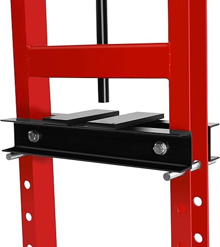 Miniatura 7 de FEELLE Prensa hidráulica para taller, prensa de taller ajustable de 6 toneladas con marco en H para garaje con placas, prensa de piso resistente,