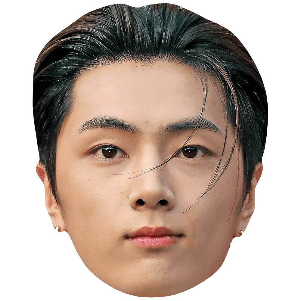 Park Jong-Seong (Dark Hair) Celebrity Mask, Flat Card Face, Fancy Dress Mask