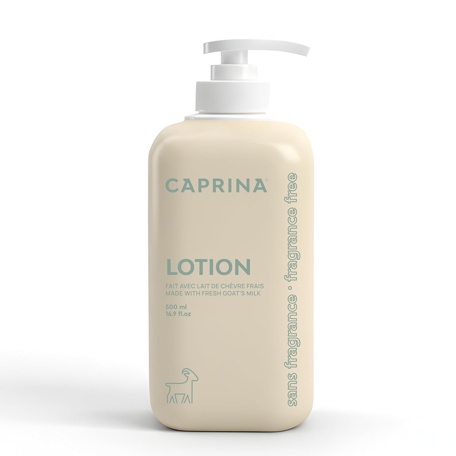 Caprina Goat’s Milk Body Lotion, 500 ml (16.9 oz), SHEA BUTTER, Nourishing Daily Moisturizer for Normal to Dry Skin