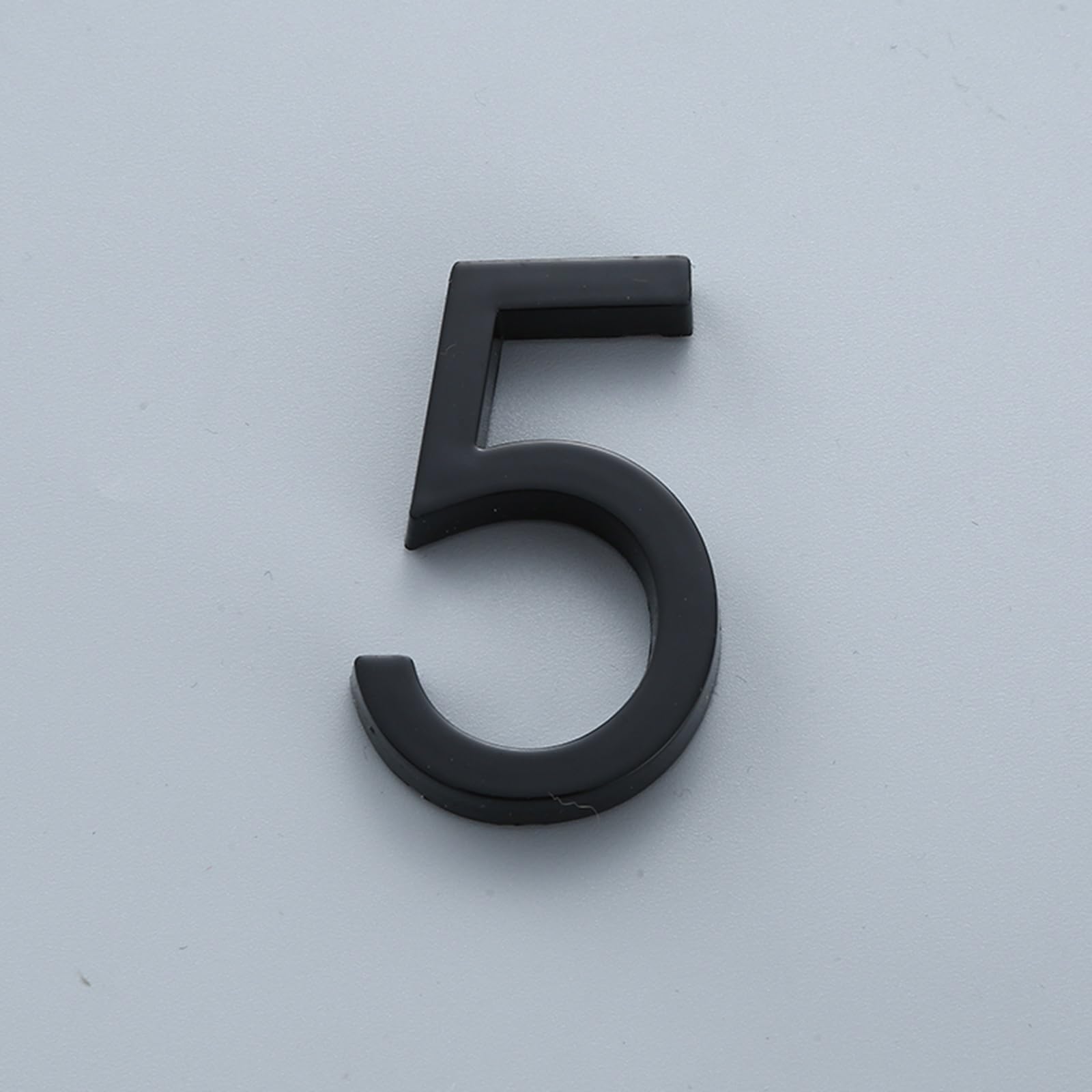 1 Piece House Address Numbers for Outside - Mailbox Numbers Reflective, 0-9 Adhesive Letters Are Applicable for Mailboxes, Cars, Door, Window, Sign, House, Making Them More Recognizable(Black B,5)