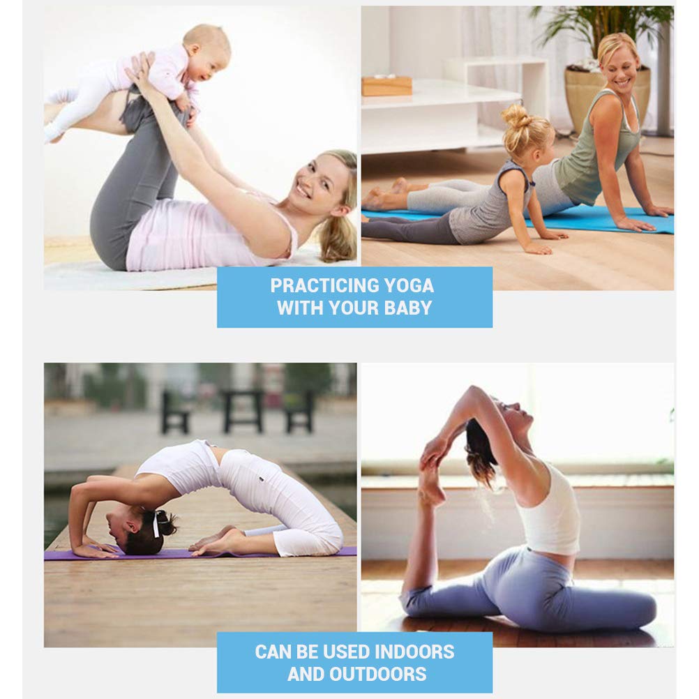 HEITIGN Tappetino Yoga 4MM Eva Antiscivolo Fitness Slim Yoga Home Gym Tappetini per Esercizi Pilates Gym Tappetini per Esercizi Tappetino per Fitness (Arancia)