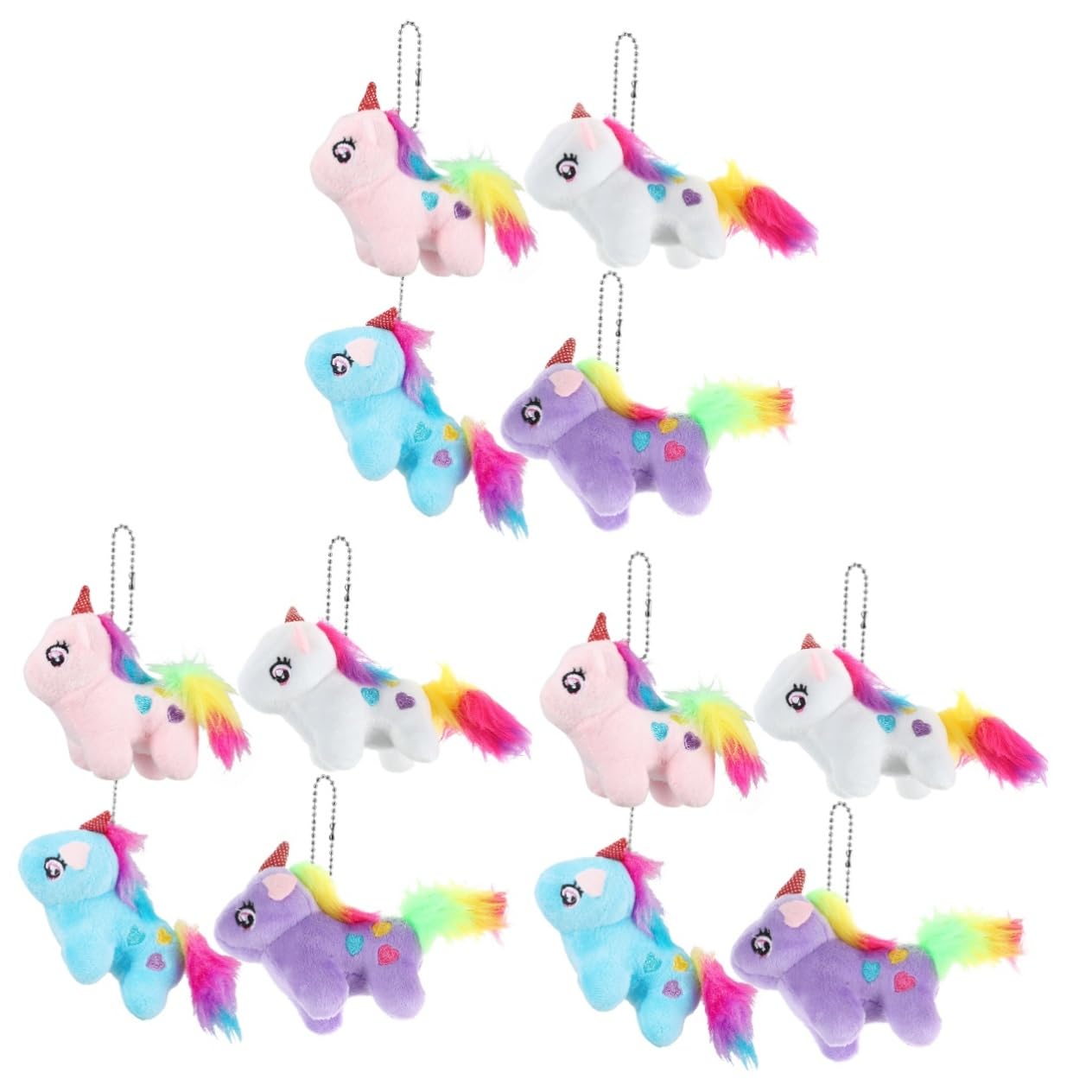 12piezas Llaveros De De Peluche Adorno Colgante De y Decoración Para De Cumpleaños y