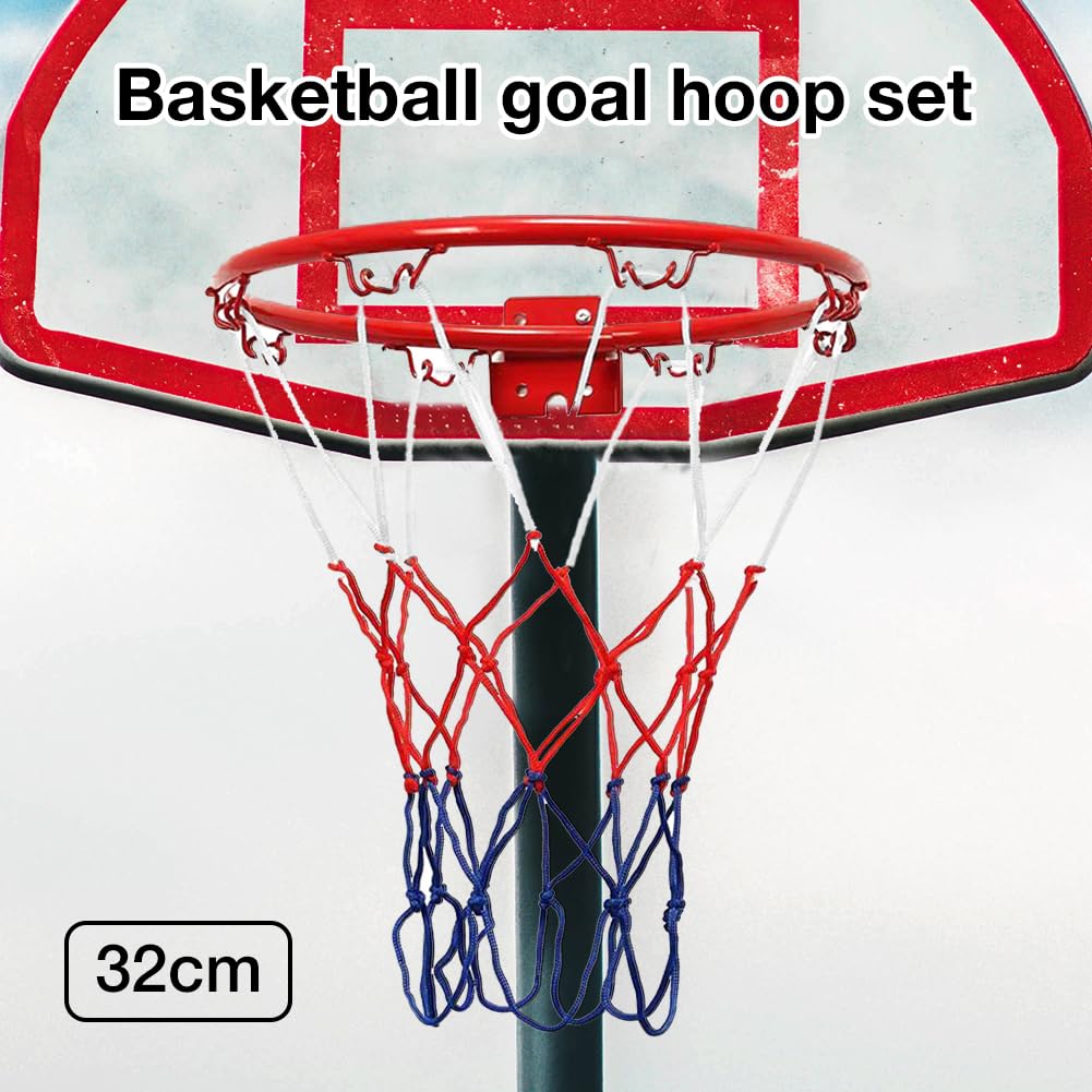 Canestro Da Basket - Anello Da Basket | Canestro canestri Da Muro In Ferro | Rete Per Cestino Da canestri | Cerchio Regolamentare | Anello Da Pallacanestro Da Muro | Anello Solido Da Pallacanestro