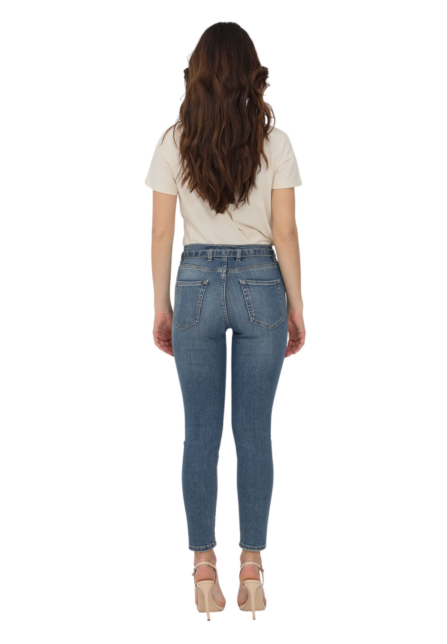 Pinko Sabrina 43 Skinny Pj685 Denim, Pantaloni Donna