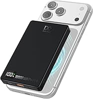 DO Dake Inno 35W PD Magnetic Wireless Power Bank 10000mAh - Slim Fast Charging Portable Charger for iPhone 12-17 & Android, Travel Essential (Black)
