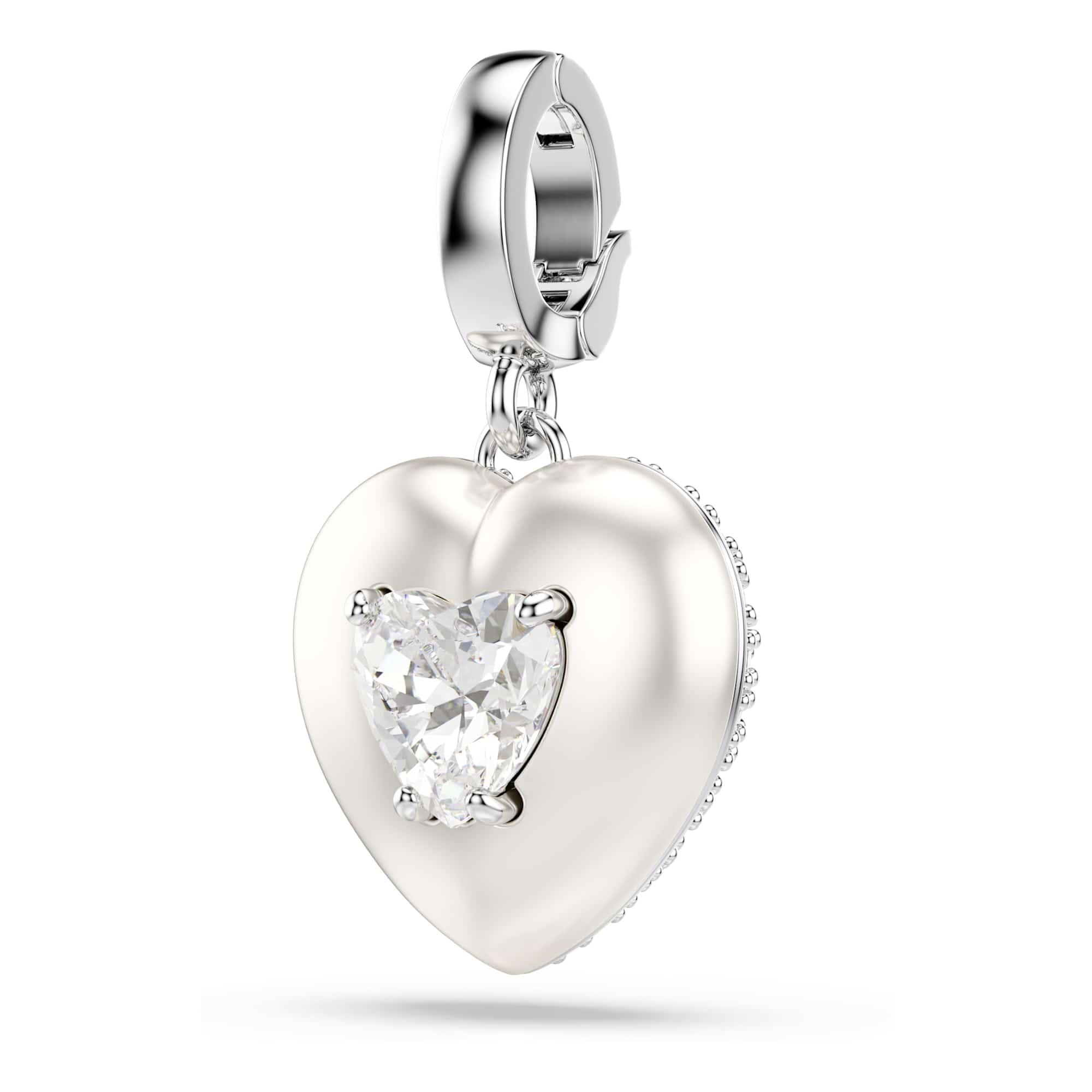 Swarovski Idyllia Collezione Bracciale rigido, Tagli misti, Cuore, Rosa, Finitura in metallo misto