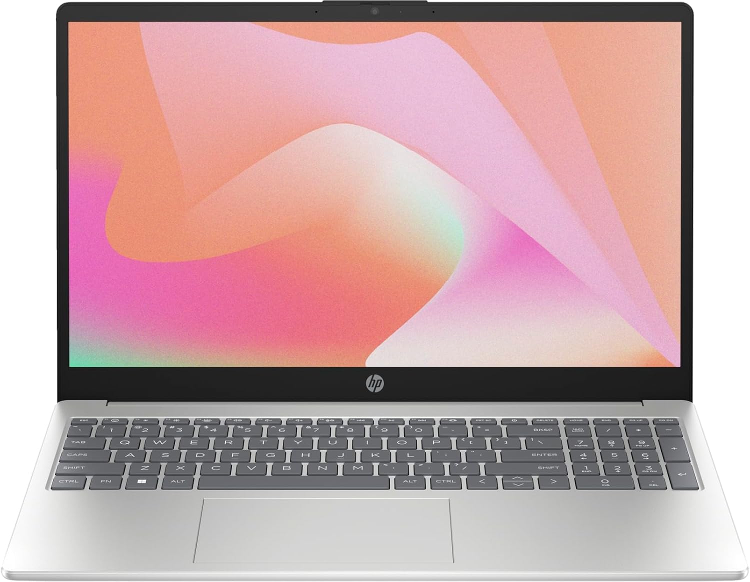 2024 HP 15-FD0346nia Laptop, 15.6" Full HD, Intel Core i7-1355U, 16GB RAM, 512GB SSD, Intel Iris Xe Graphics, Win 11, Backlit English keyboard - Natural Silver
