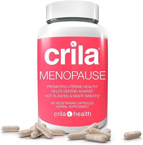 Miniatura 6 de Crila Suplementos para la menopausia de salud para mujeres, alivio de sofocos y sudores nocturnos para mujeres sin estrógeno, perimenopausia natural