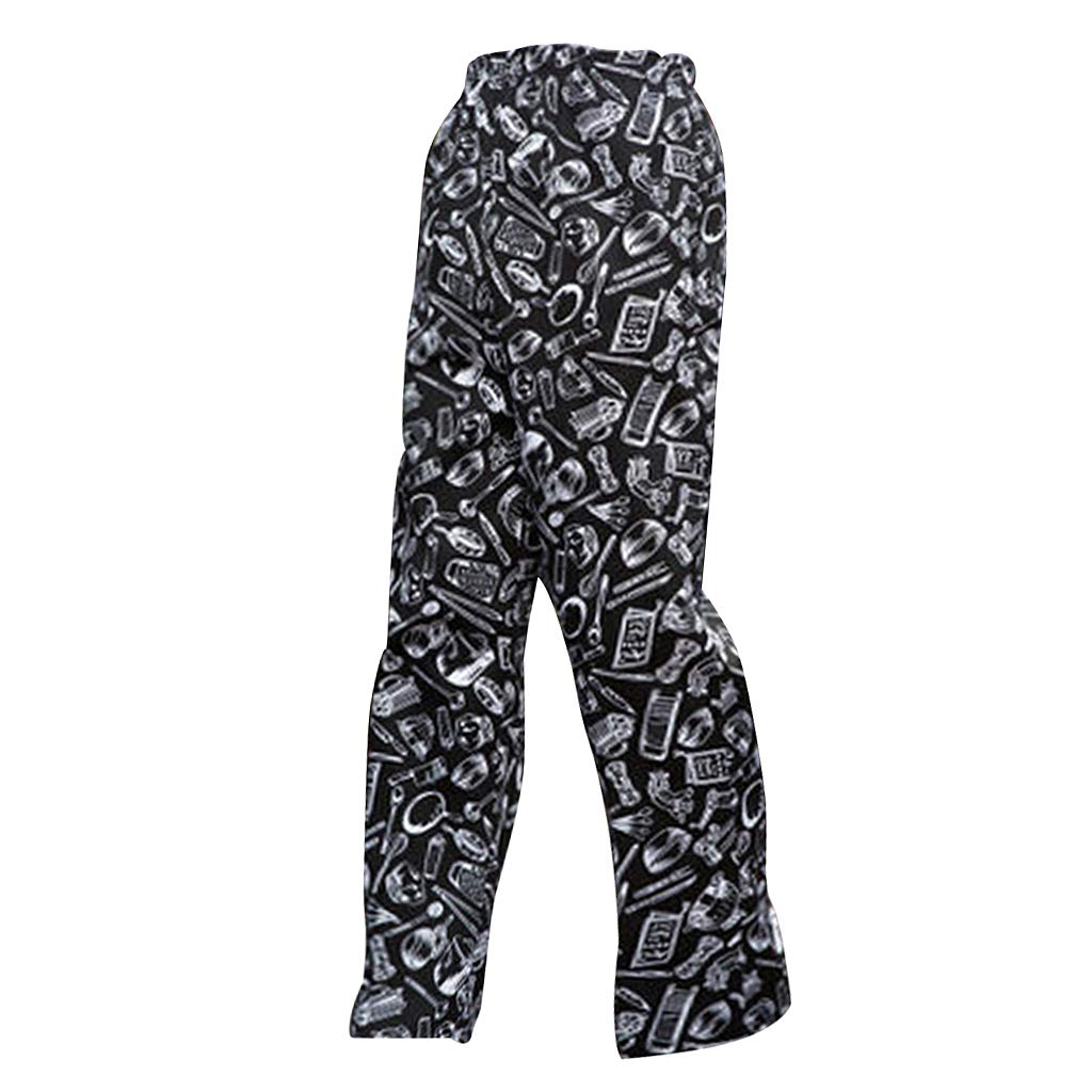 Chef Baggy Pants Chef Uniform Cook Culinary Appare Chili Wzór L