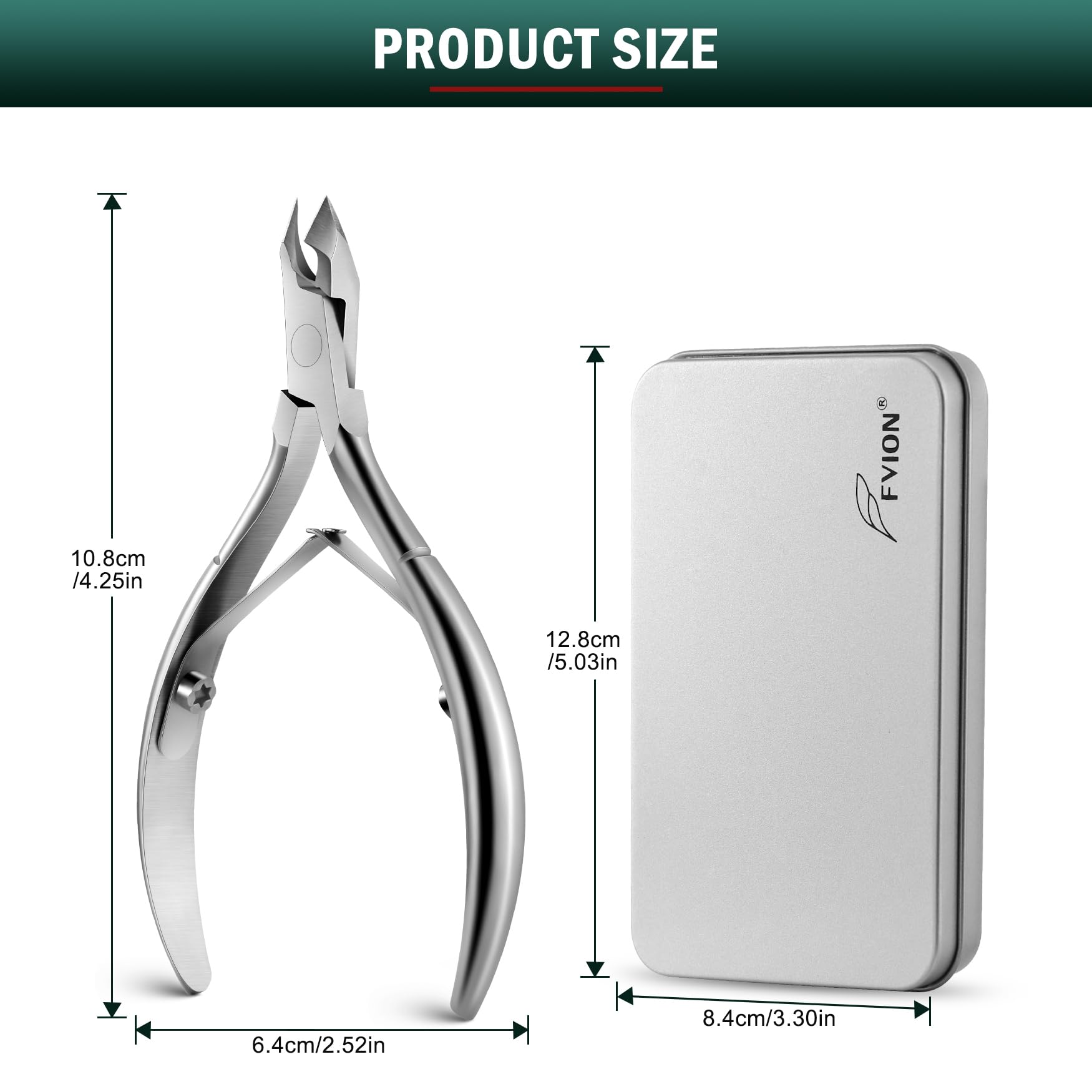 IVON Professional Tagliacuticole In Acciaio Inox | Manico Antiscivolo In Gomma | Affilato E Preciso