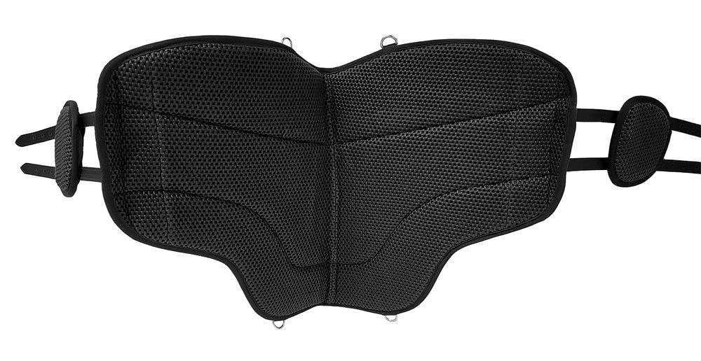 A&M Reitsport Reitpad aus Leder, Bareback Pad, baumloser Sattel 1106, Neu, Farbe:Tan