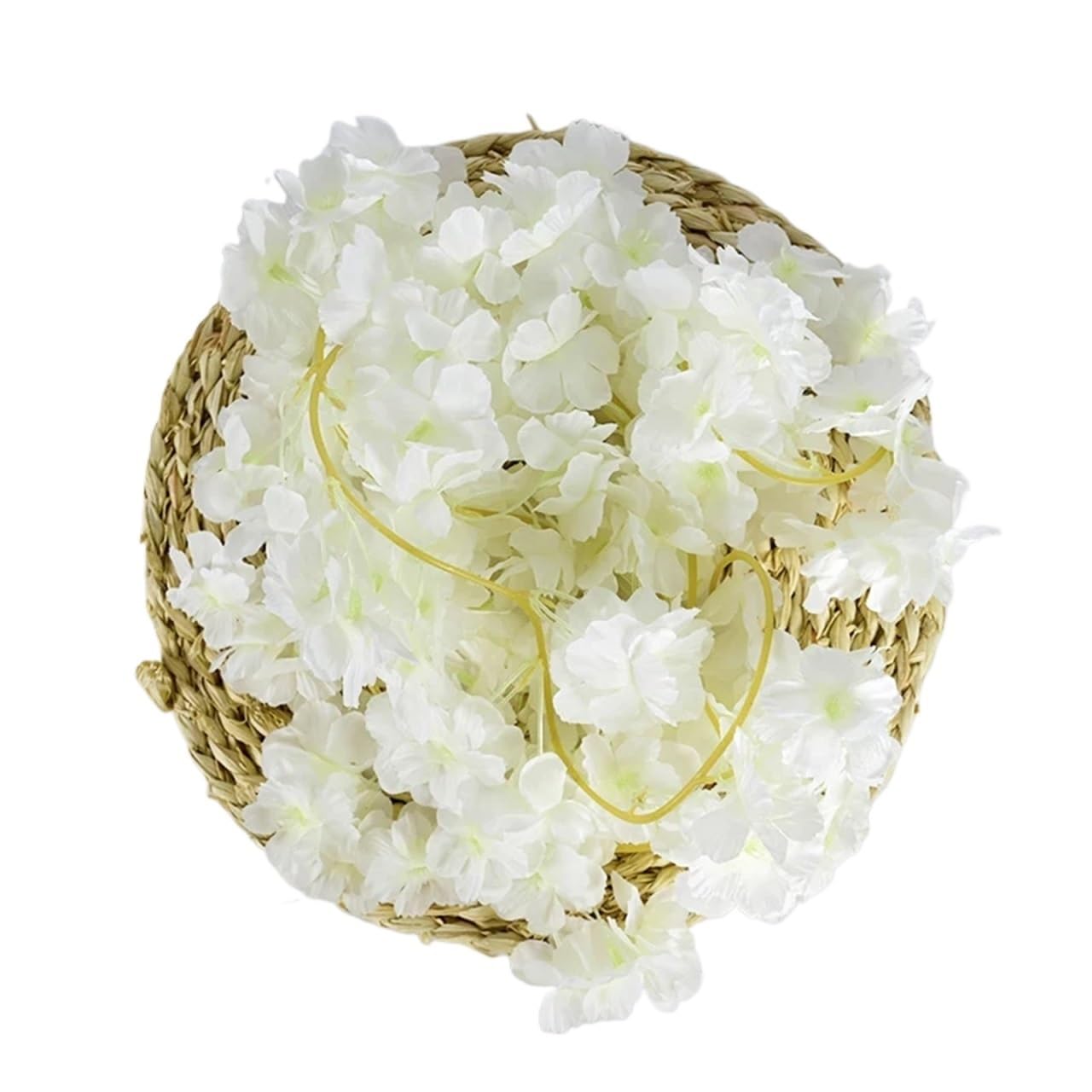 LXLAEOANG Artificial Flowers Artificial Cherry Blossom Vines Silk Flower Garland Vine For Outdoor Garden Arch Decor Home Wedding Christmas Decoration Rattan