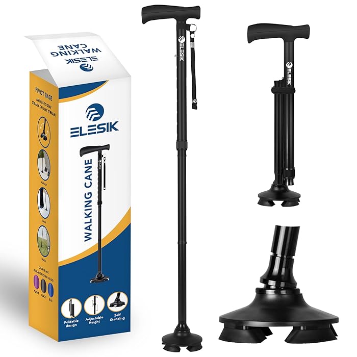 Buy ELESIK Walking Cane for Women & Men Adjustable Folding Cane with