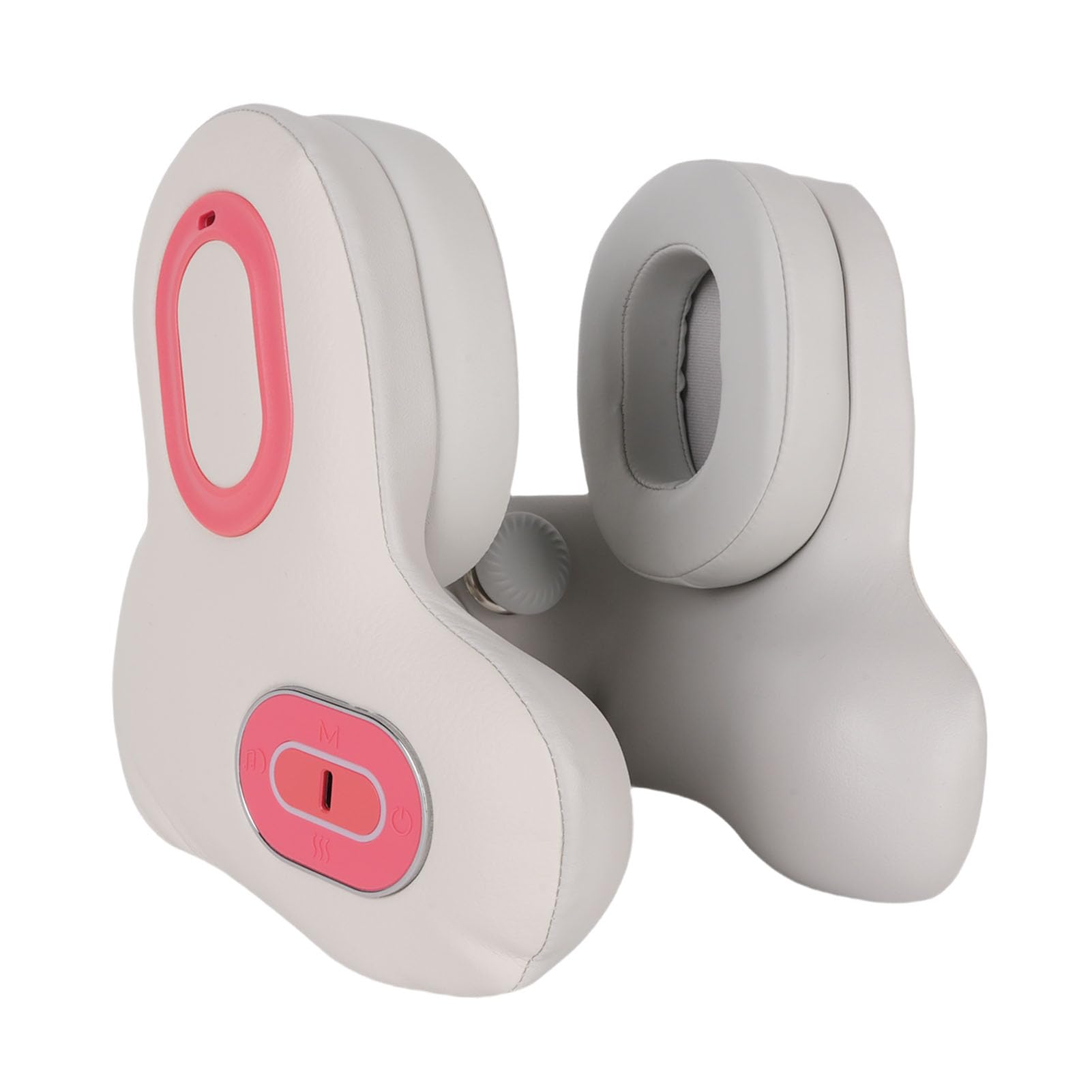 Alomejor Cuscino cervicale da viaggio, materiale in pelle con altoparlanti Bluetooth, funzione di cancellazione del rumore e riscaldamento per aereo e uso domestico