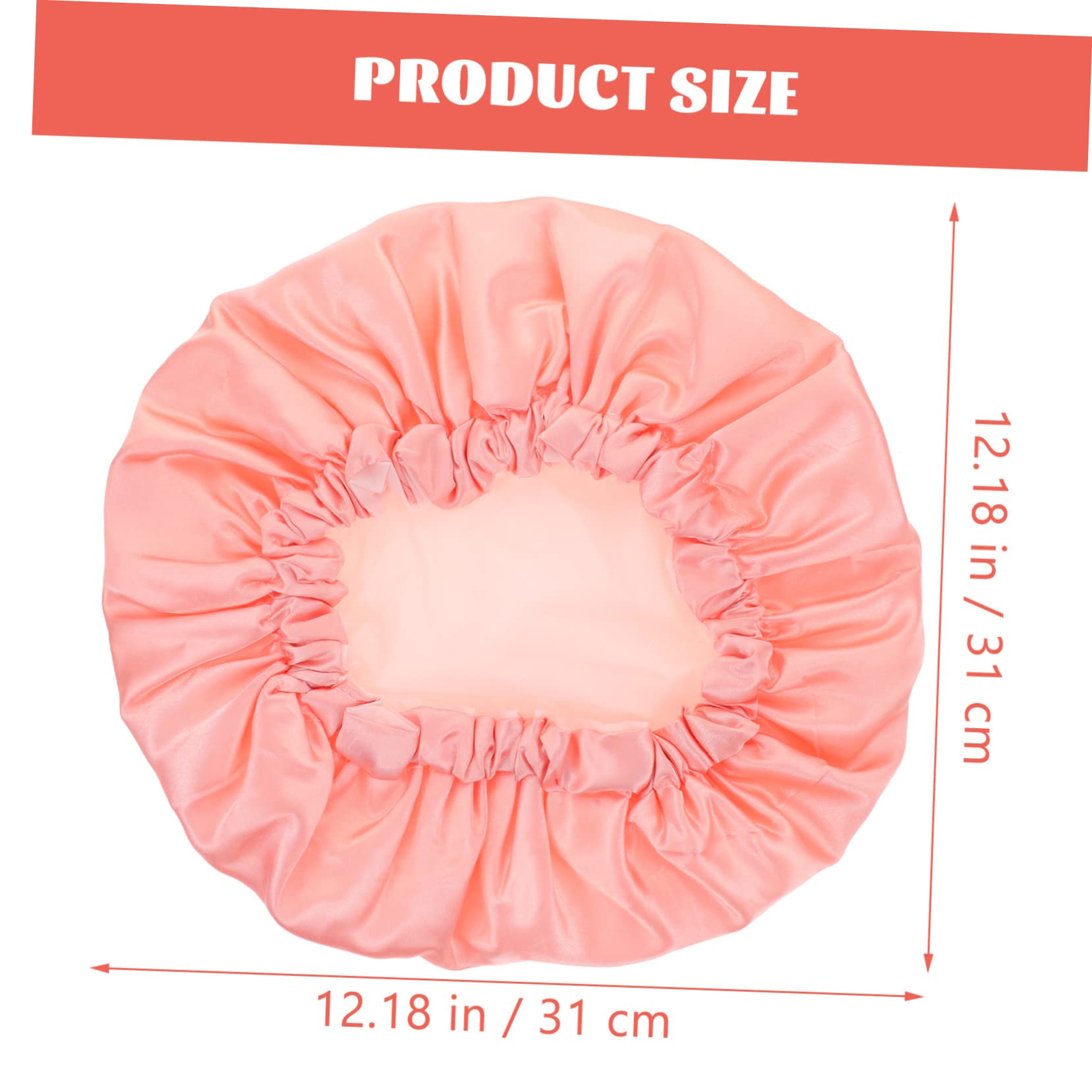 HOUDERCO 2Pcs Breathable Shower Caps for Women Double Satin Bonnets for Sleeping Suitable for Curly Hair Long Hair and Braids Comfortable and Stylish Design Rainbow