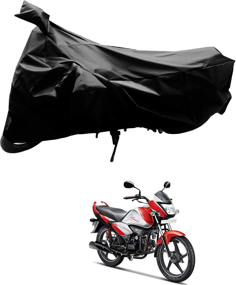 Kandid Black Vehicle Bike Cover with Mirror Pocket_6075