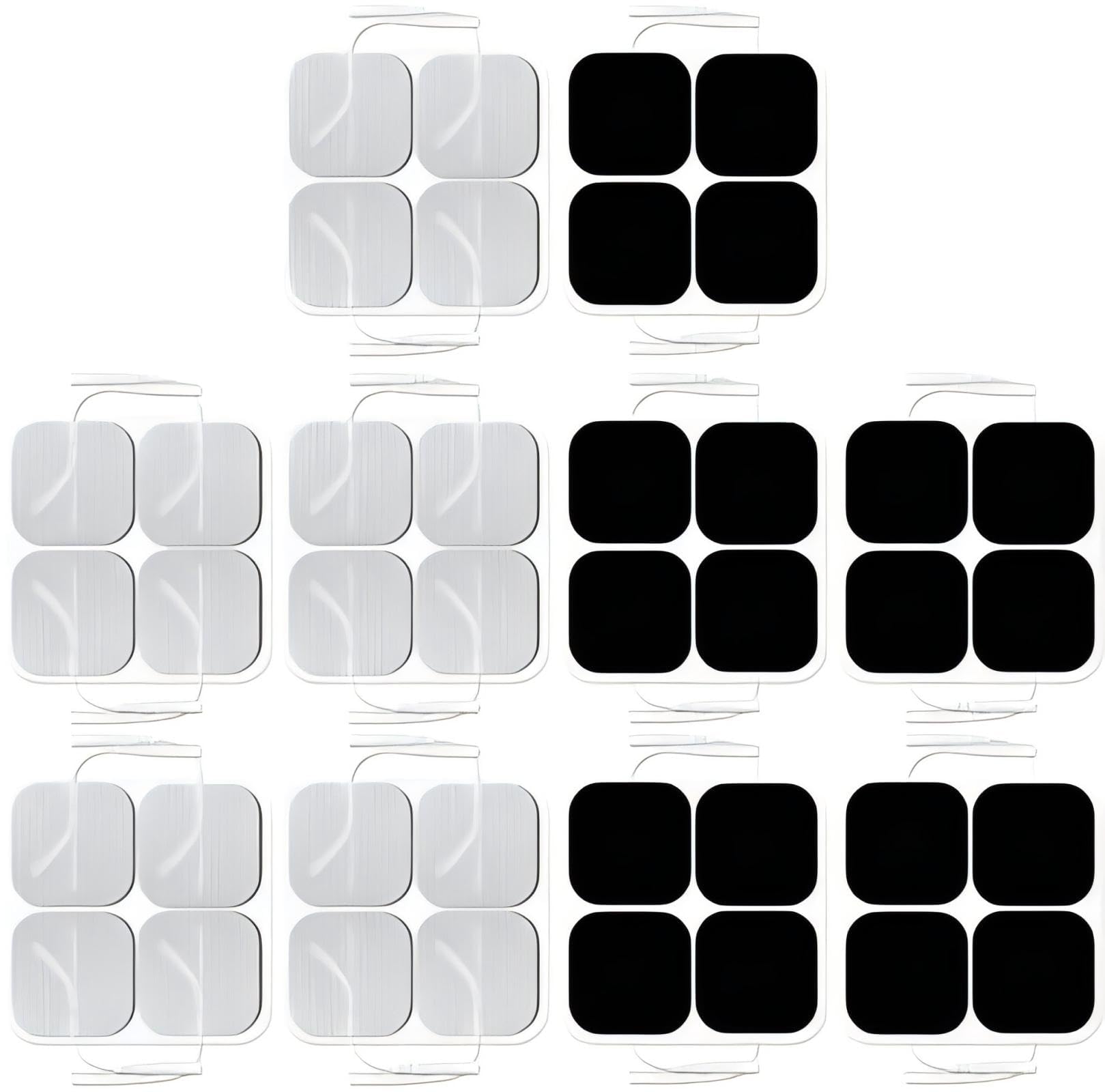 easy@Home Reusable Electrode Pads, 40-Count 2"x2" for TENS Units