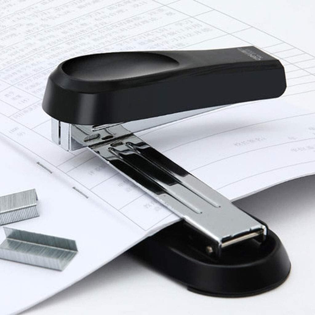 Cucitrice da Scrivania Cucitrice Rotativa Media for Ufficio con Rotazione di 360 Gradi for Rilegatura di Carta, Accessori for Ufficio Scolastico Spillatrici per Ufficio(Black)