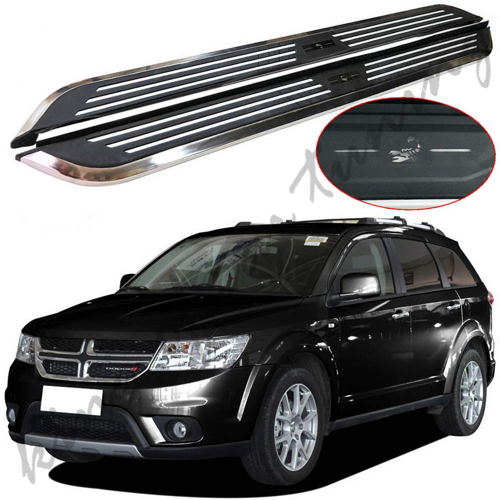 king of car tuningStainless Steel Running Boards Side Steps Nerf Bars Fits for Dodge Cooway JCUV Journey 2013-2019