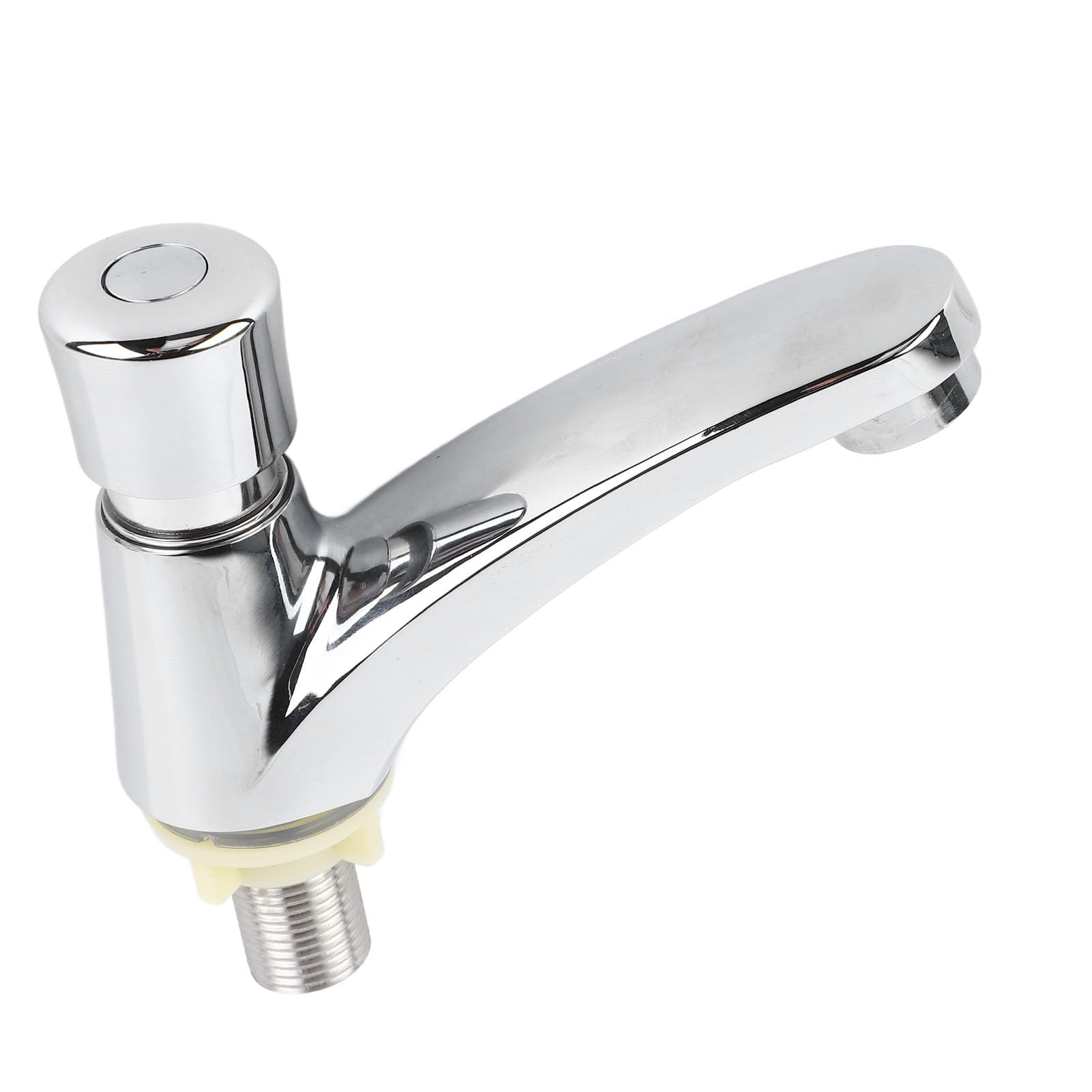 Basin Sink Faucet Time Delay Water Saving Water Tap Copper Alloy Push Switch Cold Water Faucet for Home