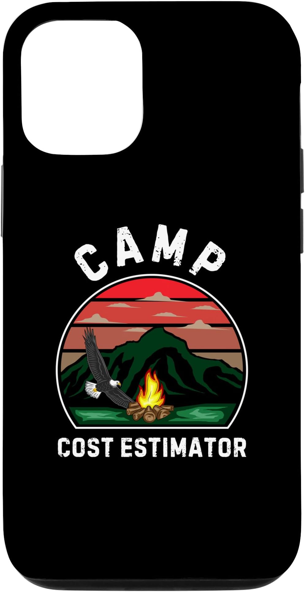 iPhone 13 Pro Camp Cost Estimator Retro Summer Camper Staff Camping Case