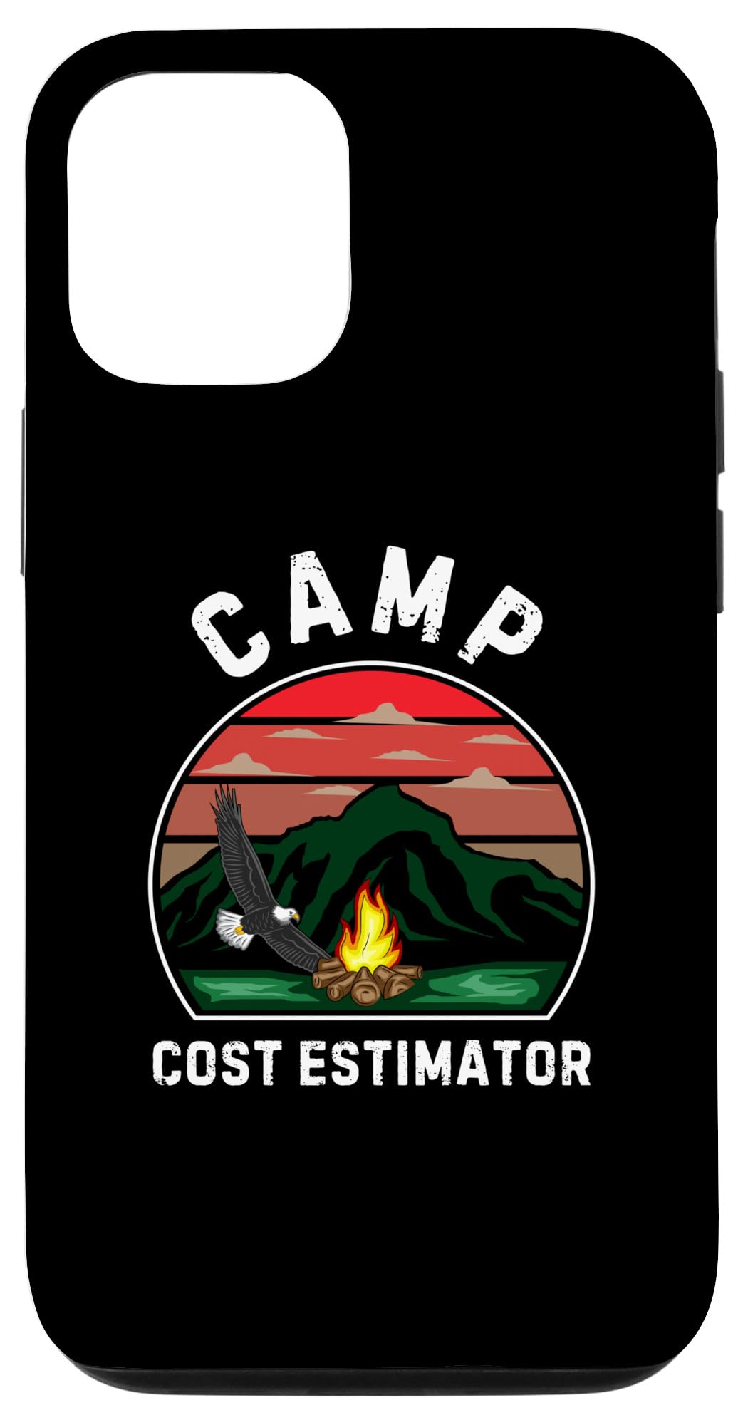 iPhone 13 Pro Camp Cost Estimator Retro Summer Camper Staff Camping Case