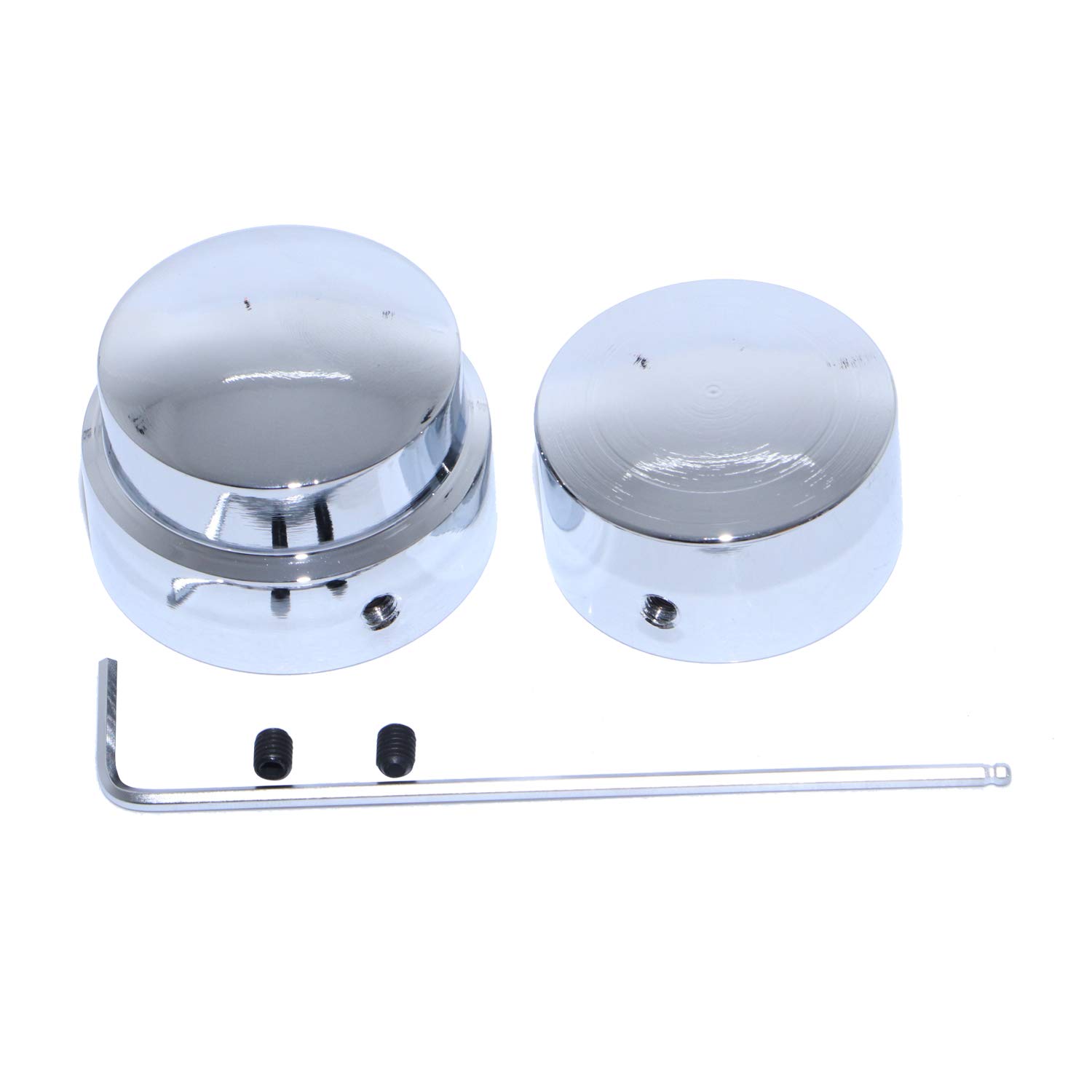 Chrome Rear Axle Nut Cover Cap Sets for Harley 2015-Later XG 2008-Later XL Dyna