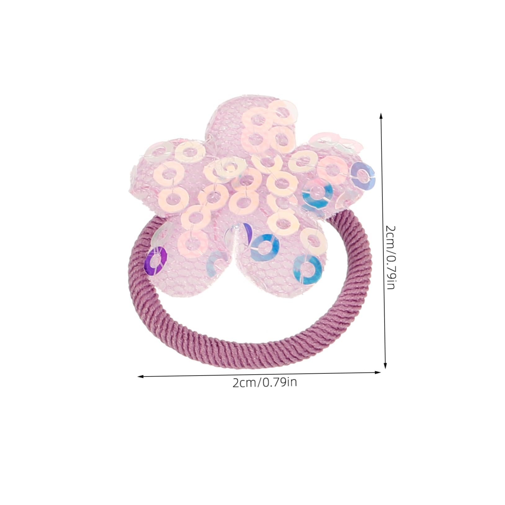 POPETPOP 10Pcs Cute Dog Hair Bands Elastic Puppy Hair Ropes with Flower Decor Adorable Pet Hair Accessories for Grooming Parties and Everyday Wear