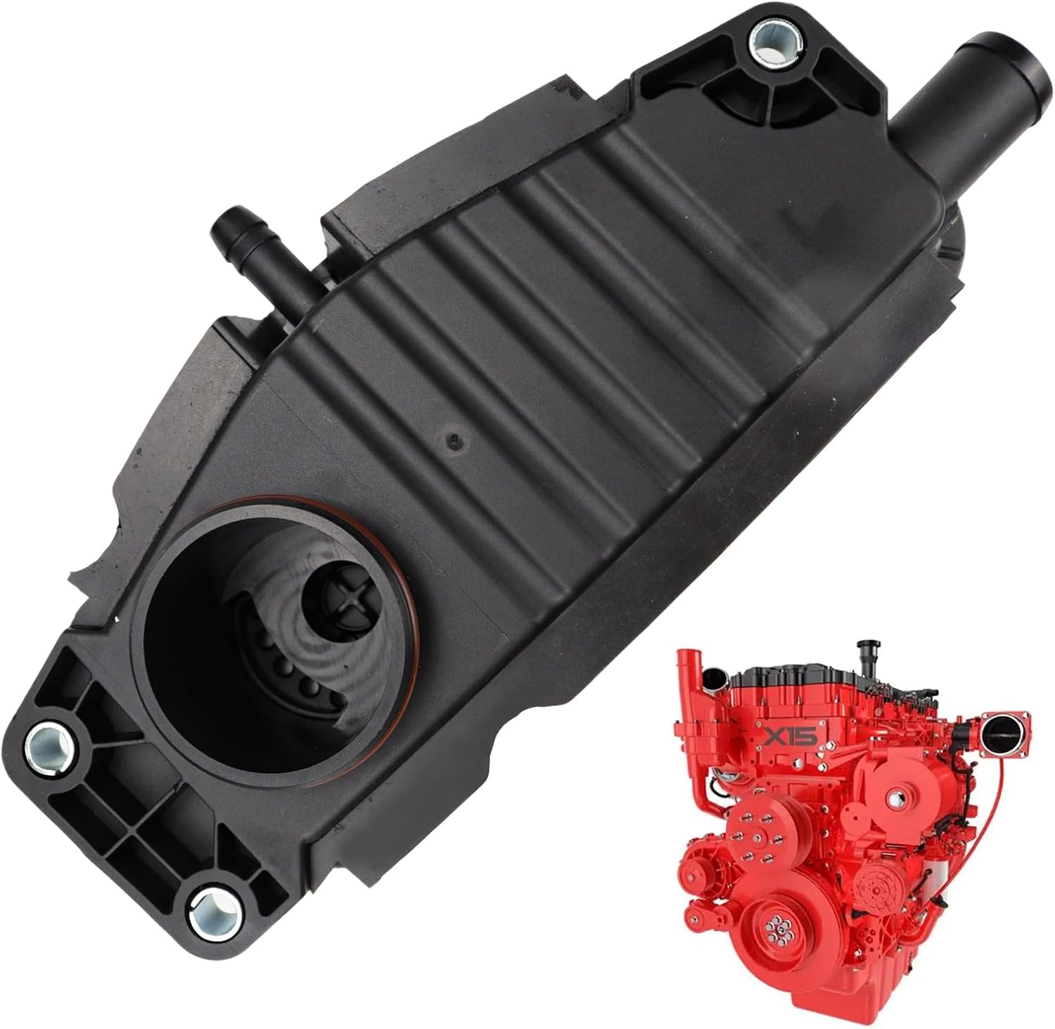 5417366 Crankcase Breather Crankcase Oil Separator Filter Compatible with Cummins X15 XPI Engine Replace 5679573 4974922