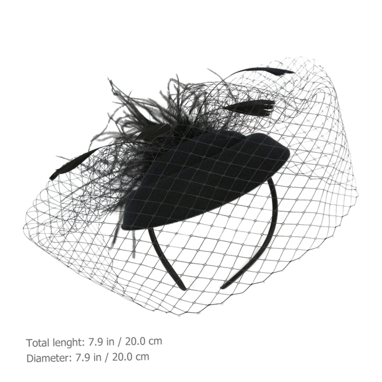 FOMIYES 5pezzi Fascinator Elegante per Donne con Design Rete e Decorazioni Uniche per Cerimonie Feste e Tea Party