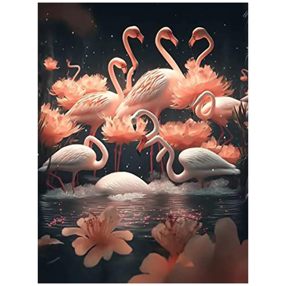 Hiuyavy 12 Diamond Painting Kits, 5D Full Drill Animal Gem Art Kits, Crystal Cross Stitch Craft, Crystal Rhinestone Embroidery Diamond Diy Paintings For Home Wall Decor 30X40cm