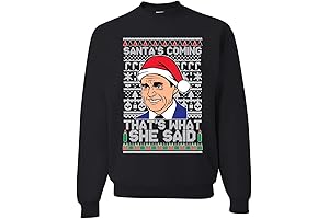 Wild Bobby Santas Coming That's What She Said Michael Scott Christmas Sweater