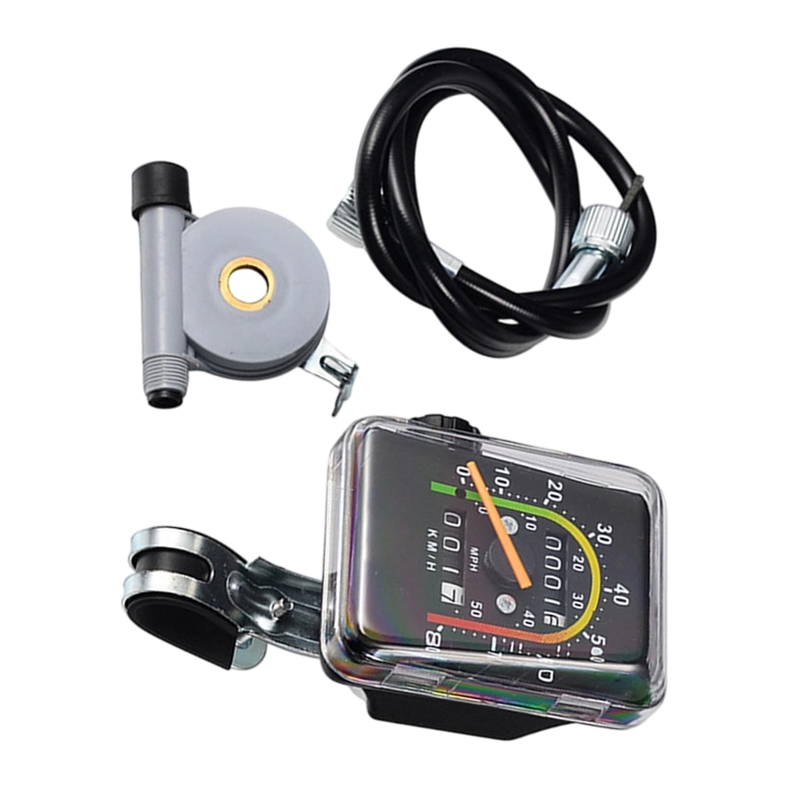 Zxfdsfdbnm Square Retro Cycling Speedometer Crafted From Aluminum Alloy For Accurate Speed On Mountain Bikes In Conditions Analog Cycling Instrument