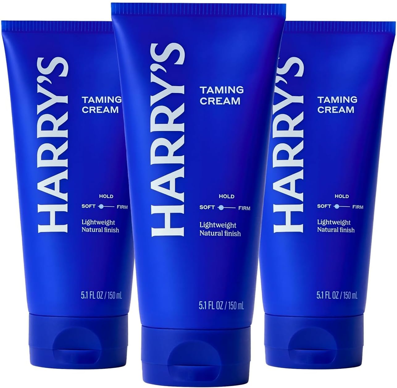 Harry's Hair Taming Cream, Lightweight Hair Styling Cream with Natural Finish, 5.1 Fl Oz, 3 Pack