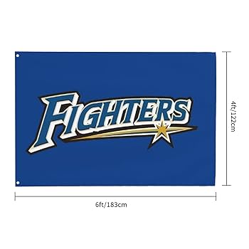 Amazon.co.jp: 旗 応援 北海道日本ハムファイターズ 野球の旗