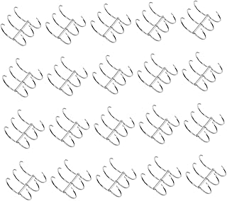 TEHAUX 20 Peças Clipe De Fichário Anéis De Folhas Soltas Divisórias De Fichário De Livro Didático Para 3 Fichários De Metal Anel De Fichário Anel De Livro De Metal Anel De Folha Solta