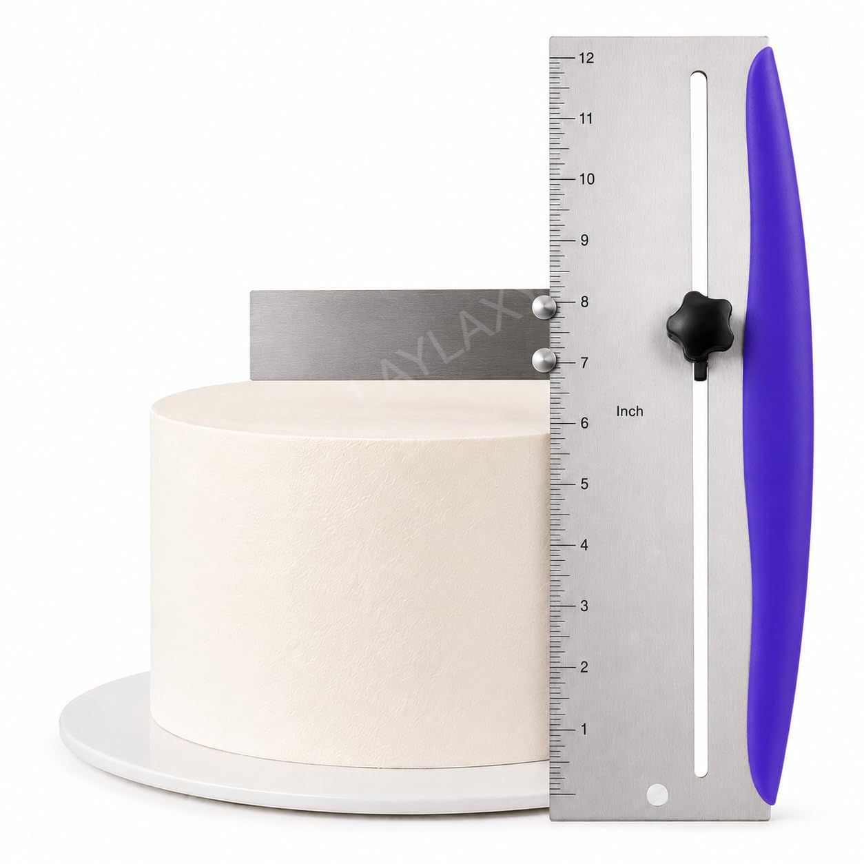 Laylaxy 12-Inch Stainless Steel Cake Scraper