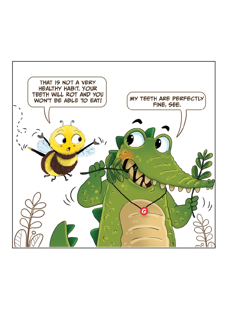 Biplob the Bumblebee Gila the Gharial BRUSHES his teeth (Early learners) 1