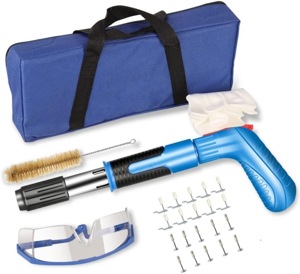 HaTur Manual Steel Nail Gun Mini Concrete Nail Gun Portable Nail Wall Fastening Shooting Tool