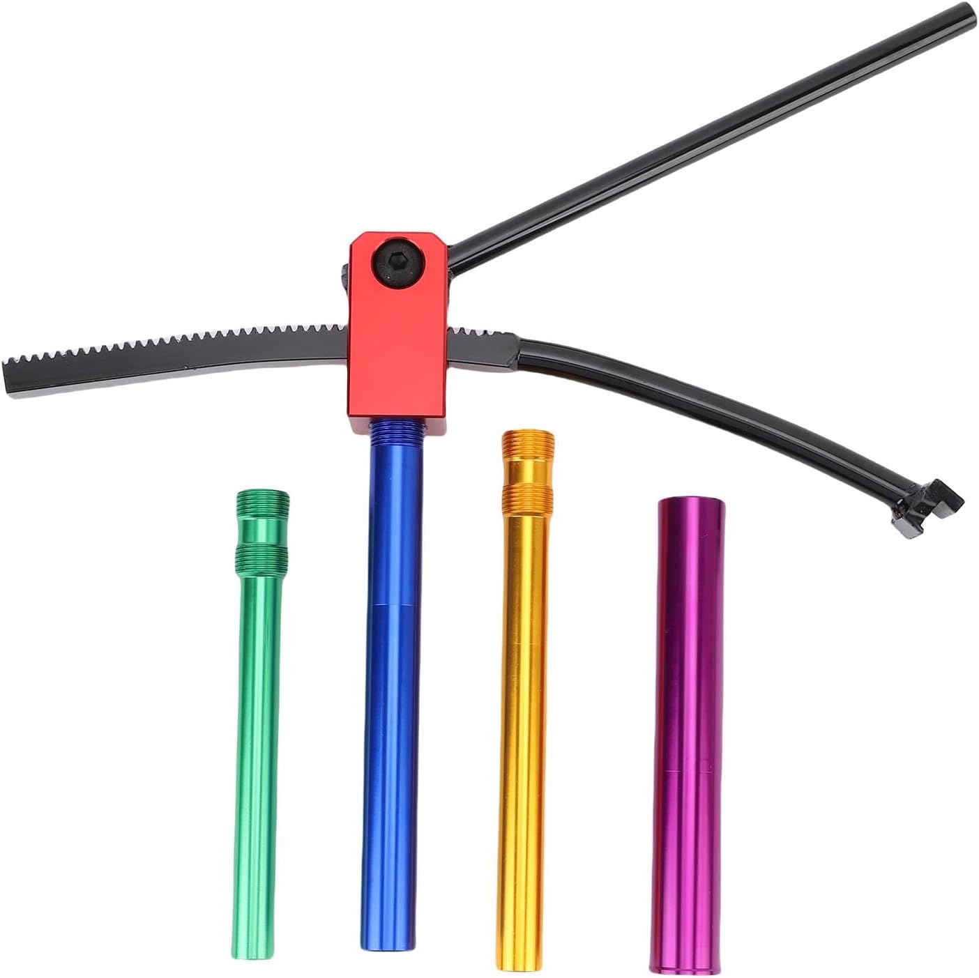 Luqeeg Dirt Bike Tire Changing Tools Professional Design Tire Changing Kit with Powerful Gear System to Simplify Installation Multiple Support Rods for Motocross Enduro, Enduring