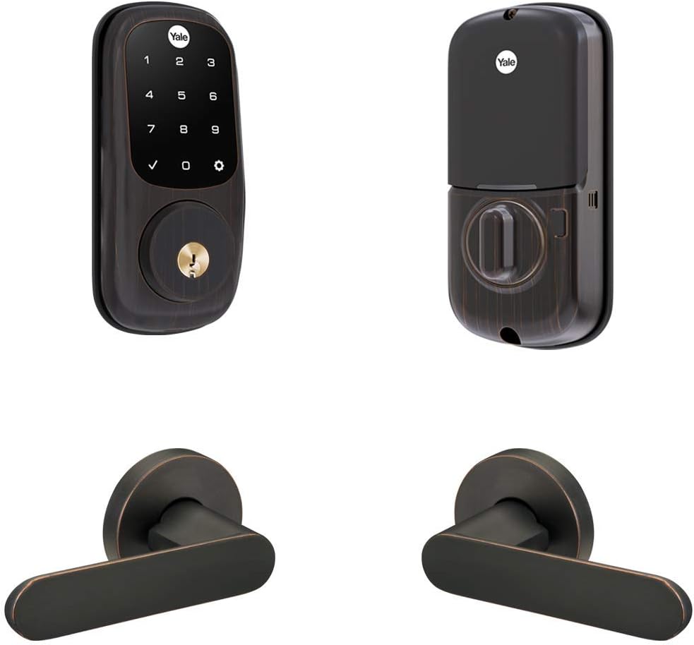 Yale Assure Lock Touchscreen Deadbolt with Matching Kincaid Lever, Oil-Rubbed Bronze