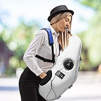 Vista 3 de Silenciador y eliminador de ruido para saxofón alto - Silenciador multifuncional con captación electrónica para principiantes, práctica en cualquier