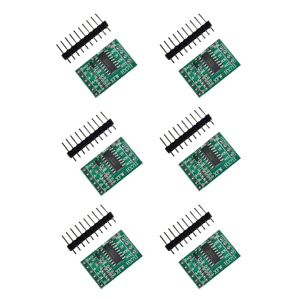 Comimark 6Pcs HX711 Weighing Sensor Dual-Channel 24 Bit Precision A/D Module Pressure Sensor-image-12