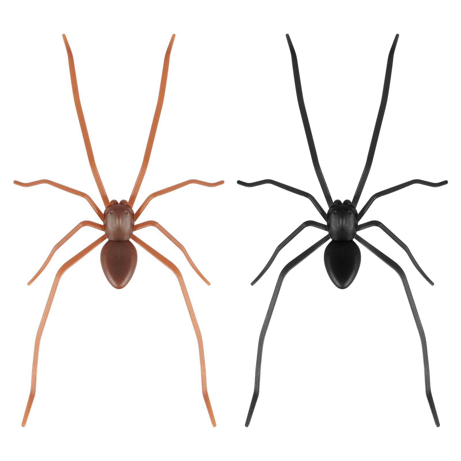 2Pcs Magnetic Spiders Fridge Magnets Realistic, 3D Flexible Legs Prank Props for Car Garage Door Indoor Outdoor Decor, Scary Joke Toys for Halloween Party Lovers
